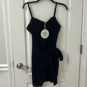 NWT Black Princess Polly Tie Dress US 6